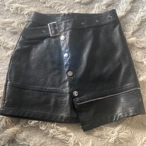Mini Leather Skirt